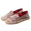 Casal sapatos de lona sapatos de palha sapatos masculinos e femininos sapatos baixos tendência lazer preguiçoso pescador sapatos de linho fabricantes atacado