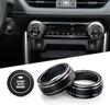 Adecuado para 20-23 Toyota Rongfang RV4 perilla de aire acondicionado anillo brillante Weilanda anillo de moldura interior cubierta de anillo de arranque