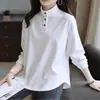 Camiseta de Manga Larga con Cuello Alto y Solapa para Mujer Otoño e Invierno Talla Grande Holgada Terciopelo Alemán Nueva Camiseta Básica Look Rejuvenecedor Adelgazante Top
