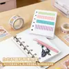 Páginas de Relleno para Cuaderno de Hojas Sueltas A4A5A6A7M5 Doble Cara en Blanco Desmontables 6 Agujeros 5 Agujeros Insertos Desmontables de Hojas Sueltas