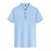 Polo de solapa de alta gama sin costuras de secado rápido personalizado de verano de manga corta ropa de grupo traje de trabajo estampado imagen bordado logotipo
