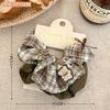 Set de Scrunchies Negros Lindos con Etiqueta Lavada Moda de Nicho Versátil para Cola de Caballo Dulce Accesorio para el Cabello para Niñas