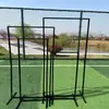 Novo painel de ferro para casamento com moldura retangular, suporte de fundo para decoração de casamento, arco de suporte com moldura quadrada geométrica, portal de flores