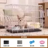 Jaula para Perros Teddy Especial para el Hogar Casa de Metal para Perros Tipo Plegable Espacio Grande Interior Jaula para Perros Medianos y Pequeños Jaula Valla para Mascotas