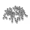 2-10mm Contas de Ferro Contas Espaçadoras Contas para Pulseira Colar Furo Passante Contas Soltas Contas Redondas Joias Artesanais DIY Acessórios Materiais
