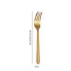 Ventas directas de fábrica para juego de cubiertos de acero inoxidable transfronterizo de Amazon 4 piezas principales Dorado Cuchillo, tenedor, cuchara, cucharita para té