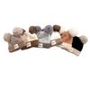 Estilo coreano estilo ins para niños estilo western color liso forro polar borde simple gorro protección cálida para el cuello bufanda para bebé