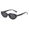 S2309 Gato Ojo Irregular Polarizados Protección UV Tr Unisex Gafas de Sol Al Por Mayor Marco Texturizado Gris Púrpura Gafas de Sol Gris Negro