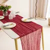 Amazon Comercio Exterior Transfronterizo Bali Chifón Arrugado Caminos de Mesa, Mantel Retorcido, Decoración de Fiesta, Caminos de Mesa Arrugados, Chifón Arrugado