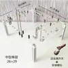 Gabinete Aberto Acrílico Transparente Suporte de Placa-mã Gabinete de Computador de Mesa DIY Simples Gabinete ITX MATX
