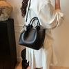 Versão Coreana Estilo Doce de Nicho Cor Sólida Simples Elegante Bolsa de Mão Bolsa Saco Casual para o Dia a Dia Versátil Moda Pequena Bolsa Feminina