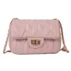 Bolso bandolera INS para mujer 2024 nuevo diseño de moda acolchado pequeño cuadrado con cierre de cadena bolso de hombro