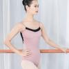 Ropa de Práctica de Ballet para Adultos Mujeres Bloque de Color Cadera Alta Prueba de Arte Tirantes Espalda Grande Descubierta Conjunta Ropa de Cuerpo de Maestro de Danza
