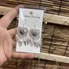 Pendientes de Pieza Bordada Vintage Bordados a Mano de Estilo Étnico de Moda, Colgantes de Oreja Pequeños Cortos con Borlas, Joyería de Plata Miao de Yunnan para Mujeres