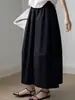 Saia Midi Guarda-Chuva Branca de Cintura Alta Antirrugas de Secagem Rápida para Mulheres, Novo Estilo Primavera/Verão 2026, Saia de Trabalho Ampla Linha A de Comprimento Médio