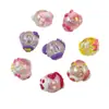 Pulsera Transparente de Dibujos Animados Pintada a Mano Accesorios de Cuentas Decoración Colgante Perforada Cadena para Funda de Teléfono Móvil DIY Acrílico