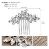 Peineta para el cabello de novia nueva europea y americana, Accesorios para el cabello para el peinado de boda, Accesorios para fiesta de graduación, Peineta de metal con pedrería de moda