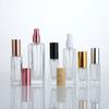 Atacado 10 ml Quadrado Frascos de Perfume Pressione Frasco de Spray 5 ml Vidro Viagem Pequeno Frasco de Amostra Frasco Vazio Cosmético