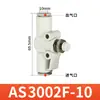 Válvula de Mariposa de Tubería Tipo SMC Válvula de Velocidad Ajustable Actuador de Control de Cilindro de Paso Recto Junta de Tubería de Aire As1002/2052Fs
