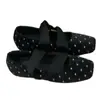 Zapatos Mary Jane Cuadrados Retro Coreanos de Lunares con Tacón Oculto 2026 Otoño Nuevos Bailarinas Planas Zapatos Mocasines