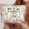 Exclusivo Transfronteiriço da Amazon Bolsa de Lona com Zíper Bolsa de Lona para Cosméticos Bolsa de Lona com Zíper Estojo de Lona Personalização
