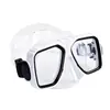 Máscara de Snorkel de Vidro Temperado para Adulto Óculos de Mergulho Material de Silicone Mergulho Livre Máscara Facial à Prova d'Água PVC Armação Grande