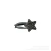 Pinza para el Cabello de Mariposa con Pedrería Negra Linda Pinza para Flequillo Tachonada de Diamantes Full Diamond Pasador Lateral Pequeño Exquisito Clip de Maquillaje de Lujo Ligero