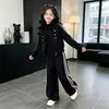 Conjunto de Duas Peças da Moda 2026 Primavera/Outono para Meninas Mais Velhas, Conjunto Esportivo Tendência para Crianças