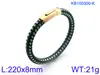 Moda Europea y Americana Transfronteriza Acero Inoxidable Nicho para Hombre Pulsera de Cuero Trenzado Envuelto en Cuerda de Cuero de Múltiples Capas de Dos Capas