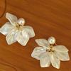 Francês Retro Flores Brincos de Borla Dourada Luz Luxo High-end Elegante Elegante Brincos Femininos Novos Brincos 2024 Explosões