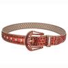 Cinto Feminino Totalmente Cravejado de Diamantes Amazon Cross-border Glitt Strass Inlaid Terno Feminino Selo Decorativo de Cintura Jeans com Couro
