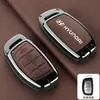Adecuado para Funda de Bolsa para Llave de Coche Hyundai Famoso Tucson Rena Sonata Elantra de 4 Botones Transfronterizo