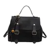Estilo universitário bolsa retrô feminina 2025 nova primavera mochila viajante ombro classe mochila cross border