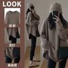 Talla Extra Mm Gordo Jersey de Punto Prendas de Punto para Mujer Otoño e Invierno Casual Prenda Base de Punto Top de Punto de Longitud Media Estilo Perezoso Tejido de Punto para Mujer