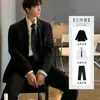 Blazer Casual Simples, Terno Elegante de Caimento Solto, Jaqueta de Alta Qualidade, Peça Única para Traje Formal de Negócios, Tendência Estilo Coreano