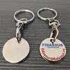 Llavero metálico profesional transfronterizo europeo y americano, insignia de carrito de compras, colgante con cierre de langosta, regalo de empresa, llavero en stock