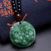 Imitación Jaspe Marca Dragón Collar Colgante Hetian Artificial Pixiu Venta Directa de Fábrica Cadena para Suéter Otoño e Invierno Venta al por Mayor Estilo Chino