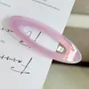 Fábrica Fuente Clip BB Oval Hueco de Acetato Pinza para el Cabello de Temperamento Etiqueta Dorada Pinza para el Cabello de las Patillas En Stock Lote Mixto Personalizable