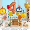 Set de Globos de Números de Dibujos Animados, Sombrero, Animal, Globo de Papel de Aluminio 3D 4D, Globo de Decoración para Fiesta