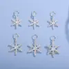 Accesorios de Joyería Populares Transfronterizos de Plata Pura 999 Accesorios Irregulares de Copo de Nieve Colgante Collar Pulsera Pendientes DIY