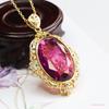 Ai Yu Colgante de Collar de Vidrio Morado de Venta Caliente Transfronteriza Joyería Vintage Europea y Americana Venta al por Mayor Dropshipping S4111006