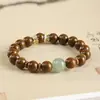 Pulseira de Contas de Incenso Natural Tradicional Xiaohongshu Círculo Único Acessório Masculino Pulseira de Medicina Chinesa Acessório Portátil Feminino Fábrica Feito Sob Medida
