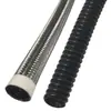 Tubo Corrugado Trenzado Antiestático de Teflón, Tubo Corrugado Antiestático de PTFE Trenzado de Acero Inoxidable Resistente a Baja Temperatura y Alta Presión