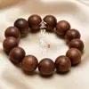 Pulseras de Abalorios de Sándalo Natural de Buda, Palo de Rosa de Hoja Pequeña, Sándalo Verde, Huanghuali, Madera de Águila y Otras Pulseras y Cuentas de Oración de Maderas Preciosas Fábrica