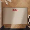Felpudo de Bucle de Seda Estilo Minimalista para Entrada, Felpudo Exterior para Quitar Barro, Felpudo Doméstico Resistente al Desgaste y Personalizable