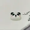 Acessórios de Joia DIY Cabeça de Panda Fofa Coroa Óleo Gotejante Coração Pequeno Cheiro Grampo de Cabelo Elástico de Celular Fivela de Sapato Material