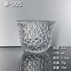 Tazas de té de vidrio estilo japonés con impresión de logotipo, tazones de té Kung Fu, tazas con textura martillada, tazas de degustación, juegos de té de cristal, venta al por mayor del fabricante