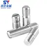 Acero Inoxidable 304 Ranura Plana Rosca Externa Cilíndrico Pasador de Posicionamiento Pasador Eje Gb878 M2M2.5M3M4M5M6M8M10