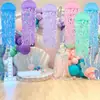 Linternas Nuevas al por Mayor Linternas de Papel de Medusa Azul de 10 pulgadas Decoraciones para Fiestas Temáticas del Océano Linternas Personalizables con Logo