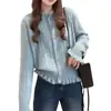Cardigan de Tricô Renda Estilo Suave LEKA 2026 Outono Novo Suave e Jovem Design Peça de Roupa Exterior Suéter Top